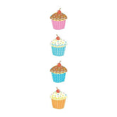 Mrs. Grossman's Strip of Delightful Cupcake Stickers - ANB Baby